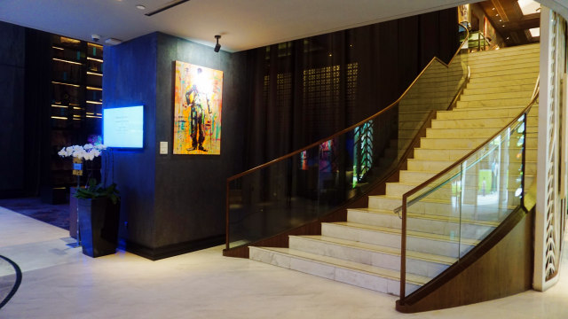 Karya seni di Rendezvous Hotel Singapore (Foto: Helinsa Rasputri/kumparan)