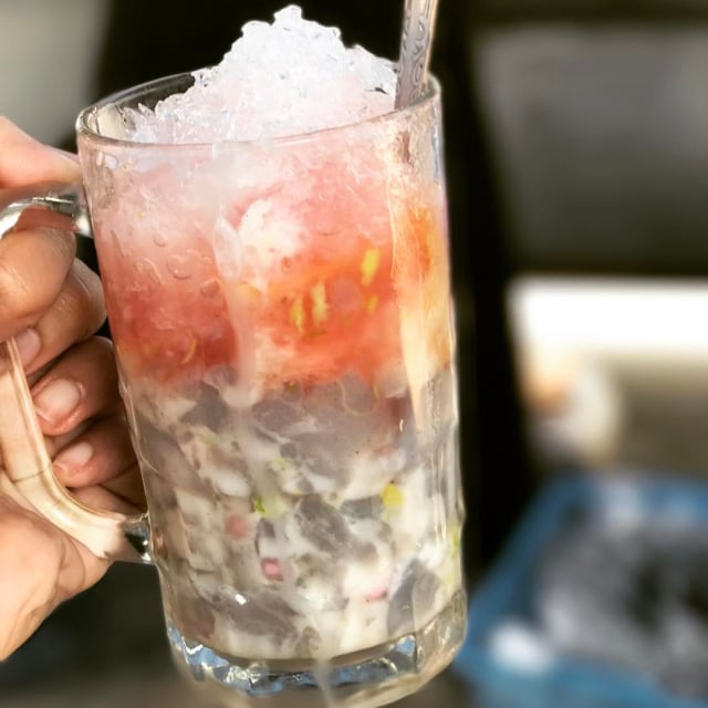 Ilustrasi Es Goyobod (Foto: Instagram @shellasembiring)