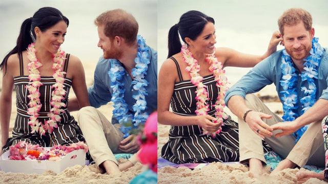 Potret Kemesraan Pangeran Harry dan Meghan Markle (Foto: Instagram @harry_meghan_updates dan @hrhmeghanandharry)