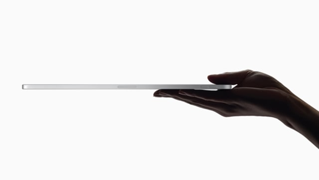 Desain sisi samping iPad Pro 2018. (Foto: Apple)