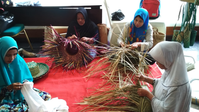 Perajin Purun di Banjarmasin Kesulitan Bahan Baku