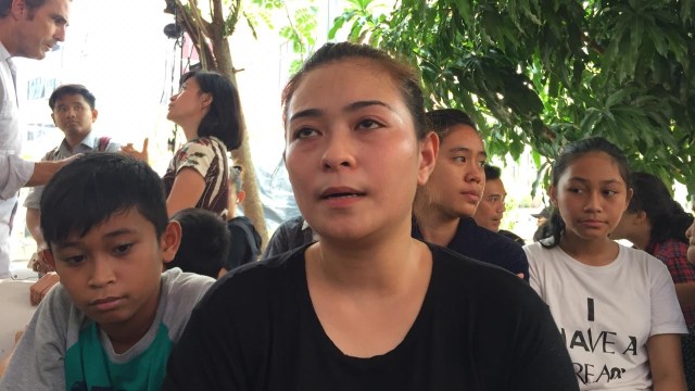 Inchy Ayorbaba , istri Paul Ferdinand Ayorbaba, korban Lion Air JT-610 (Foto: Lutfan Darmawan/kumparan)
