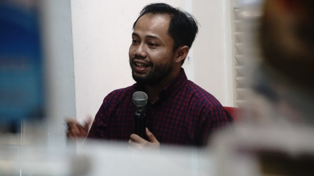 Donal Fariz di kantor Indonesia Corruption Watch, Jakarta Selatan. Foto: Irfan Adi Saputra/kumparan