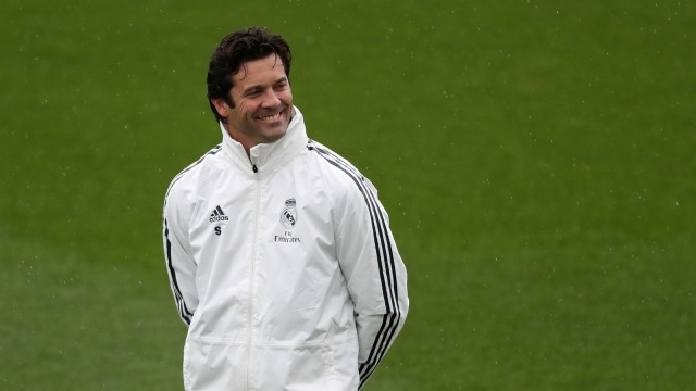 Solari pada sesi latihan Real Madrid. (Foto: Susana Vera/Reuters)