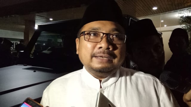 Yaqut Cholil Qoumas di Gedung PP Muhammadiyah. Foto: Kevin Kurnianto/kumparan