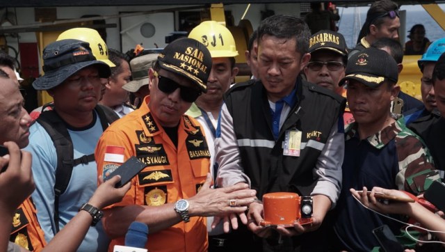 Kondisi Black Box yang ditemukan. (Foto: Iqbal Firdaus/kumparan)