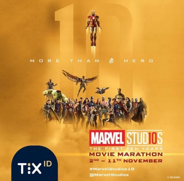 Di Marvel Studios: The First Ten Years Movie Marathon, Kalian Bisa Nonton 10 Film Marvel! (1)