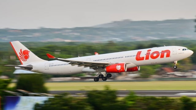 Pesawat  Lion Air (Foto: IG @atc_soekarnohatta )