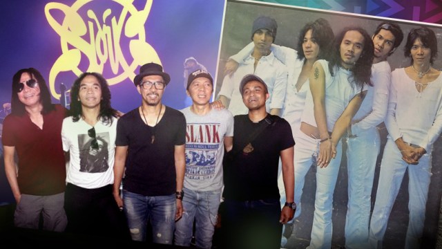 Slank formasi 14 dulu dan sekarang (Foto: Munady Widjaja, Instagram @slankers.casual, infografik: Basith Subastian)