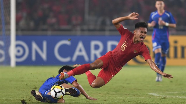 Saddil Ramdani pada laga melawan Taiwan. (Foto: Akbar Nugroho Gumay/ANTARA)