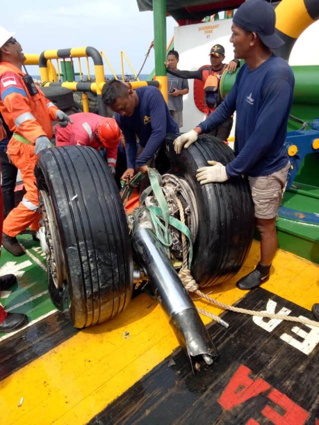 Roda Lion Air JT-610.  (Foto: Dok. basarnas)