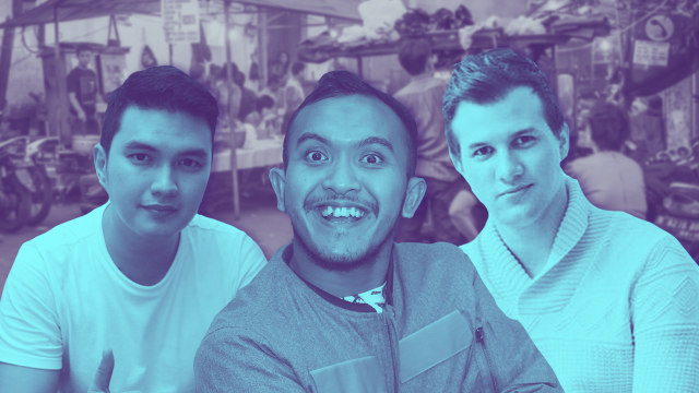 Sederet selebriti yang tak malu buka usaha warung kaki lima. (Foto: Munady Widjaja, Fanny Kusumawardhani/kumparan, dan Instagram @@stuartcollin (Infografik Putri Sarah Arifira/kumparan))