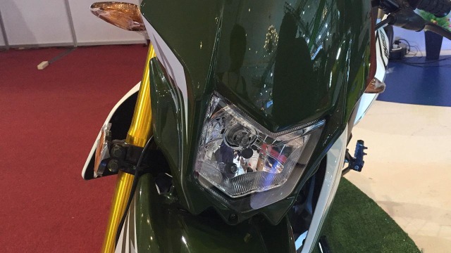Bentuk lampu utama SM Sport GY 150 (Foto: Aditya Pratama Niagara/kumparanOTO)
