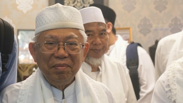 Pertemuan K.H. Ma'ruf Amin dengan Ulama se-Jakarta Timur di Jalan Situbondo, Jakarta. (Foto:  Nugroho Sejati/kumparan)