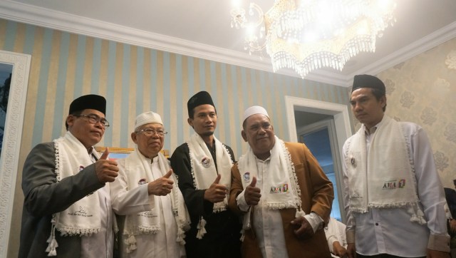 Pertemuan K.H. Ma'ruf Amin dengan Ulama se-Jakarta Timur di Jalan Situbondo, Jakarta. (Foto:  Nugroho Sejati/kumparan)