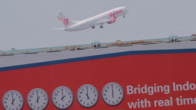 Ilustrasi Lion Air (Foto: AFP/ADEK BERRY)