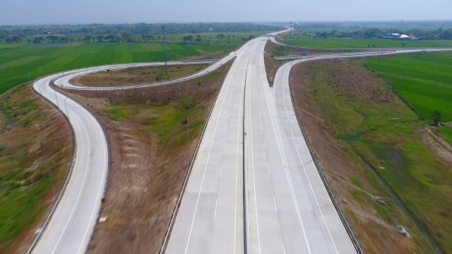 Jalan Tol Solo-Ngawi Segmen Sragen-Ngawi siap beroperasi. (Foto: Dok. Jasa Marga)