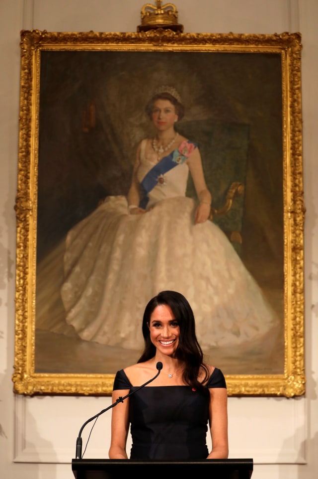 Pidato Meghan Markle di New Zealand (Foto: dok.Kirsty Wigglesworth/Pool via REUTERS)