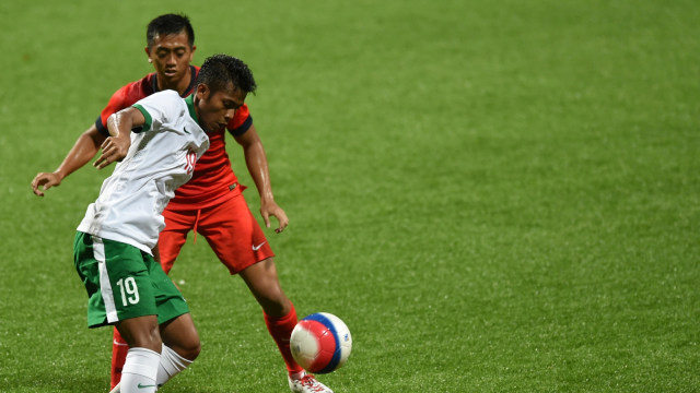 Gelandang Timnas Indonesia, Zulfiandi. (Foto: AFP PHOTO/ROSLAN RAHMAN)