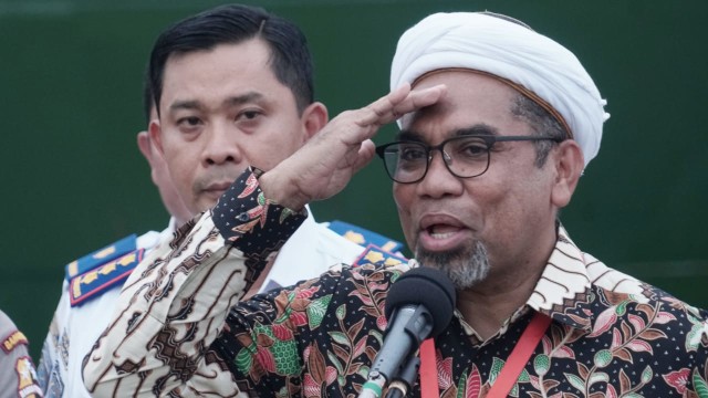 Ali Mochtar Ngabalin di JICT. Foto: Iqbal Firdaus/kumparan