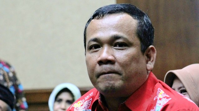 Wakil Ketua DPRD Lampung Tengah nonaktif Natalis Sinaga. (Foto: Nugroho Sejati/kumparan)