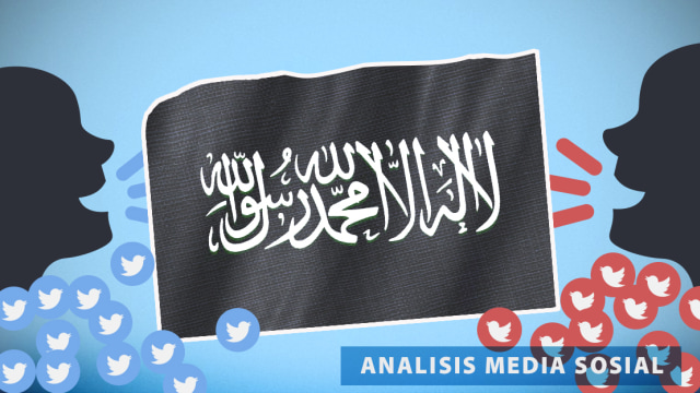 Bendera Tauhid Pro dan kontra. (Foto: Basith Subastian/kumparan)