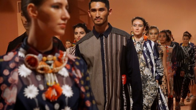 Fashion Show Biyan Spring/Summer 2018. (Foto: Fanny Kusumawardhany/kumparan)