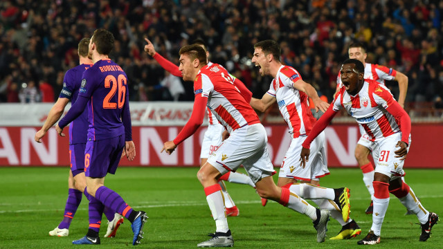 Seleberasi gol Pavkov ke gawang Liverpool. (Foto: Andrej ISAKOVIC / AFP)