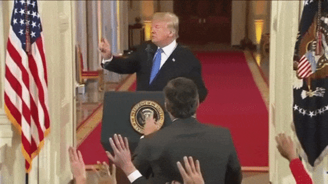 Donald Trump cekcok dengan wartawan CNN. (Foto:  Youtube/Raila Odinga vs Uhuru Kenyatta News)