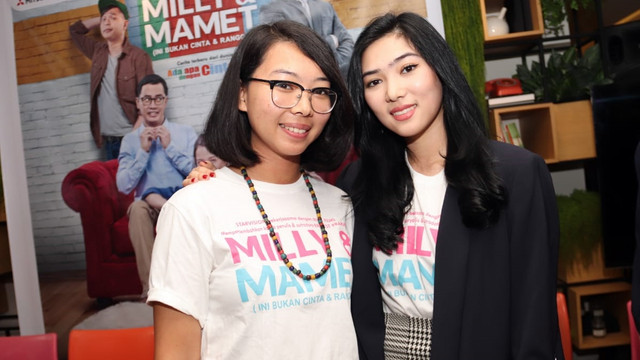 Isyana Sarasvati dan Rara Sekar. (Foto: Munady Widjaja)