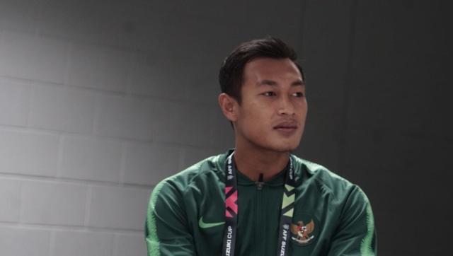 Kapten Timnas Indonesia Hansamu Yama saat ditemui kumparan di Singapura. Foto: Helmi Afandi/kumparan