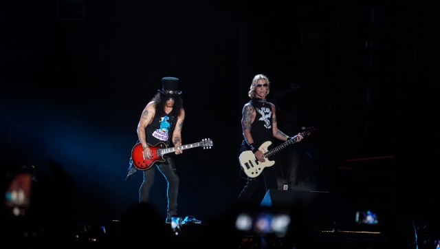 Konser Guns N Roses di Stadion Utama Gelora Bung Karno, Jakarta, Kamis (8/11). (Foto: Nugroho Sejati/kumparan)