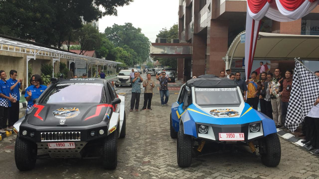 Mobil listrik Kasuari dan BLITS karya mahasiswa ITS Foto: Aditya Pratama Niagara/kumparanOTO