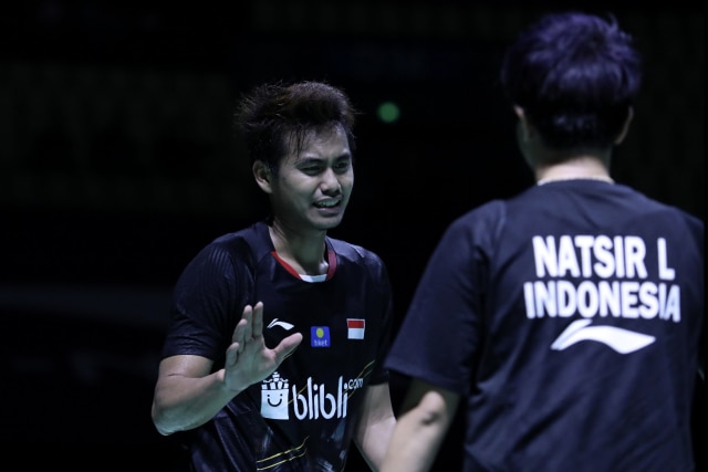 Penampilan terakhir Tontowi Ahmad/Liliyana Natsir di perempat final Fuzhou China Terbuka 2018 Super 750. (Foto: Dok. PBSI)
