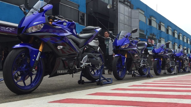Motor baru, all new Yamaha R25 (Foto: Aditya Pratama Niagara/kumparanOTO)