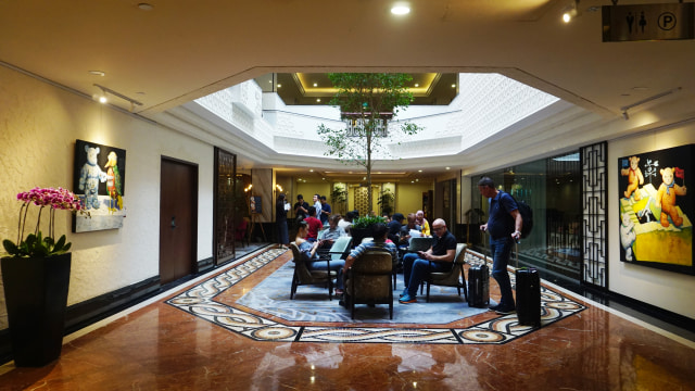 Lobby Orchard Rendezvous Hotel Singapura (Foto: Helinsa Rasputri/kumparan)