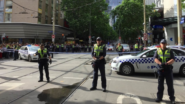 Lokasi Penusukan di Melbourne. (Foto: REUTERS/Sonali Paul)