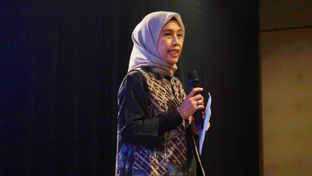 Direktur industri kecil dan menengah logam, mesin, elektronik dan alat angkut kementrian perindustrian Republik Indonesia, Endang Suwartini di Indonesia CG Heroes. (Foto: Irfan Adi Saputra/kumparan)