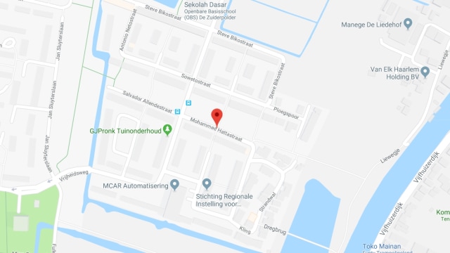 Jalan Mohammad Hatta di Belanda. (Foto: Dok. google maps)