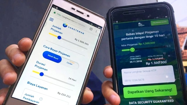 Ragam aplikasi pinjaman online. (Foto: Fitra Andrianto/kumparan)