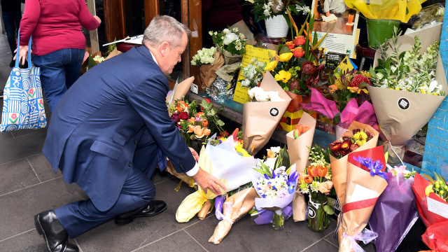Penusukan di Melbourne. (Foto: AFP/William West)