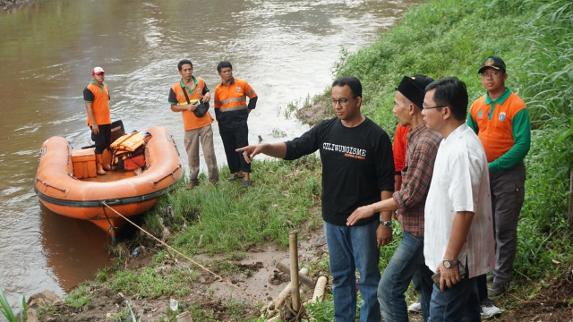 Gubernur DKI Jakarta Anies Baswedan di perayaan hari Ciliwung yang ke 7, Minggu (11/11/2018). (Foto: Iqbal Firdaus/kumparan)
