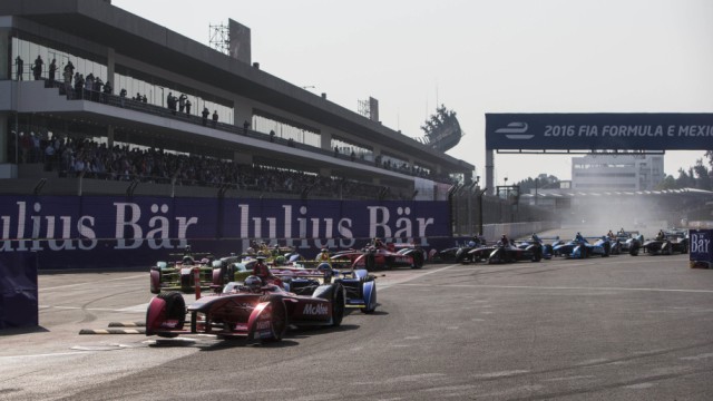 Suasana balapan Formula E seri Meksiko pada tahun 2016 Foto: Formula E