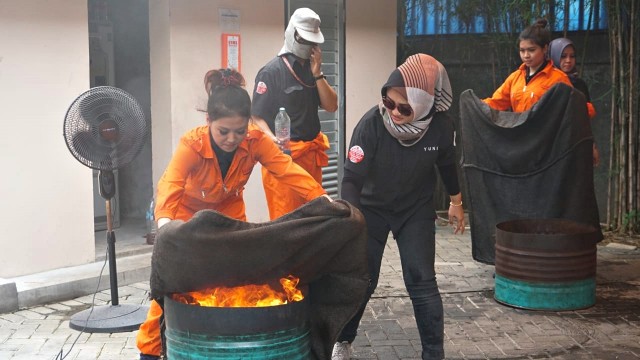 Suasana pelatihan Angkasa Training Center Lion Air Group. (Foto: Iqbal Firdaus/kumparan)
