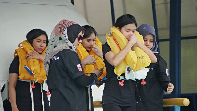Suasana pelatihan Angkasa Training Center Lion Air Group. (Foto: Iqbal Firdaus/kumparan)