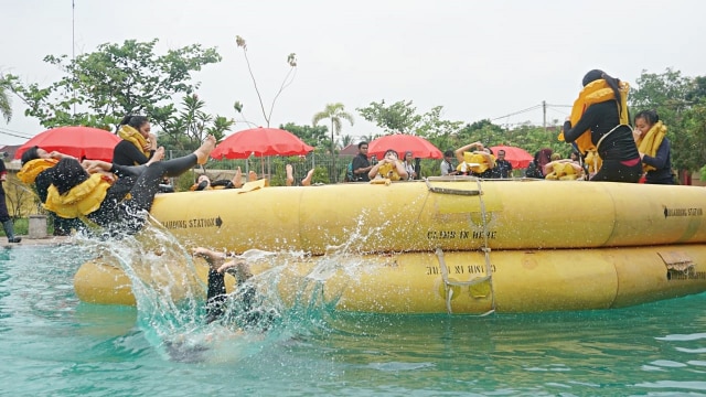 Suasana pelatihan Angkasa Training Center Lion Air Group. (Foto: Iqbal Firdaus/kumparan)
