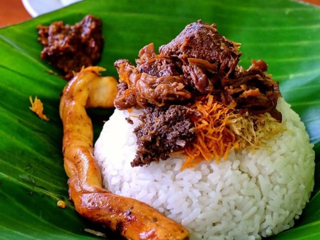 Ilustrasi Nasi Krawu  (Foto: Instagram @ deliciousgresik)