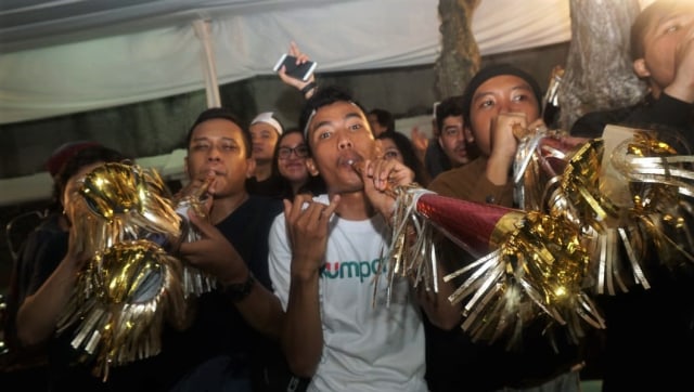 Keseruan dalam acara 100 persen wartawan di kantor kumparan. (Foto: Fanny Kusumawardhani/kumparan)