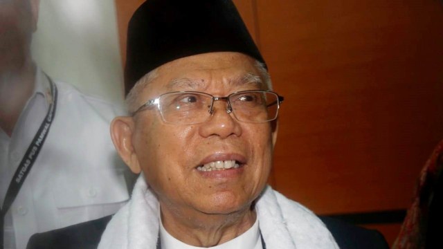 Cawapres no urut 1, Ma'ruf Amin. (Foto: Jamal Ramadhan/kumparan)