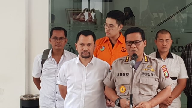 Richard Muljadi di Polda Metro Jaya (Foto: Fadjar Hadi/kumparan)